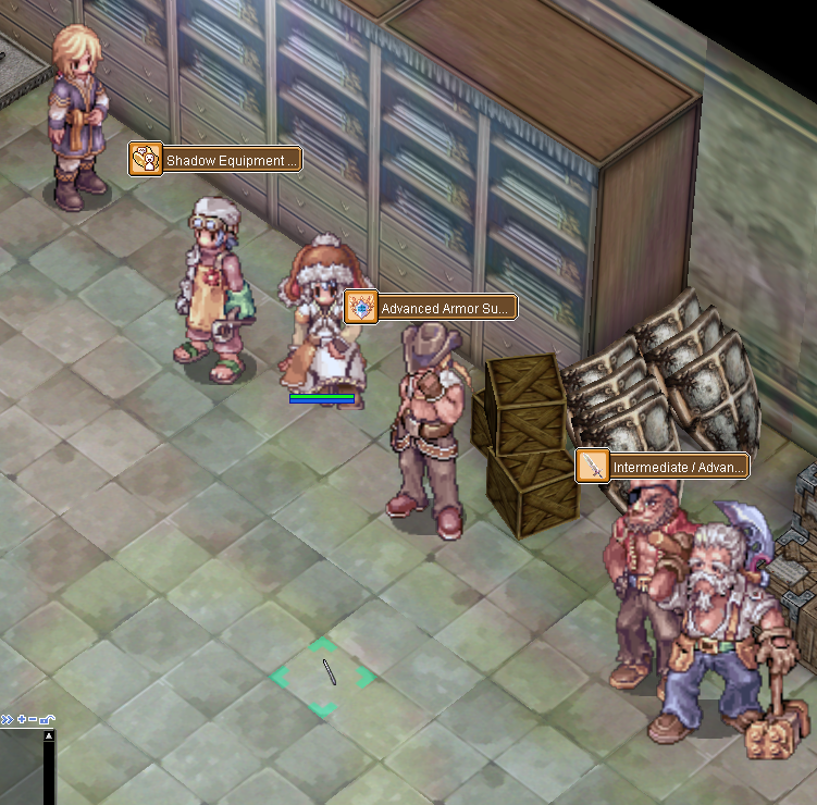 Eden Armory y NPCs de equipamiento